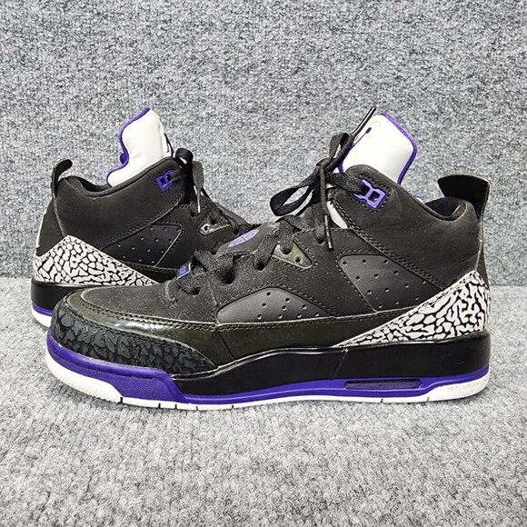 Nike Jordan size 6.5Y Son Of Low GS Shoes Black/Grape Ice-White 580604 008 - Picture 10 of 16